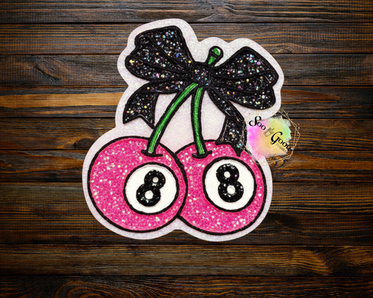 Cherry Eight Balls Blinged Car Freshie