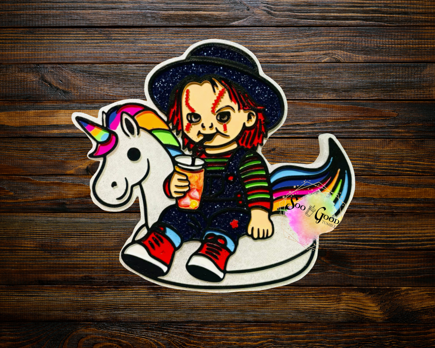 Floating Chucky Blinged Car Freshie