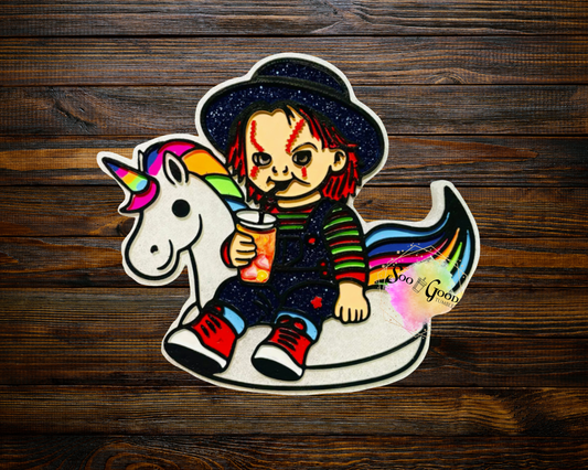 Floating Chucky Blinged Car Freshie