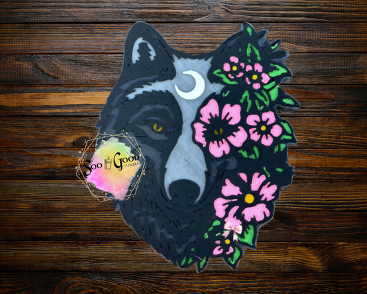 Wolf Blinged Car Freshie