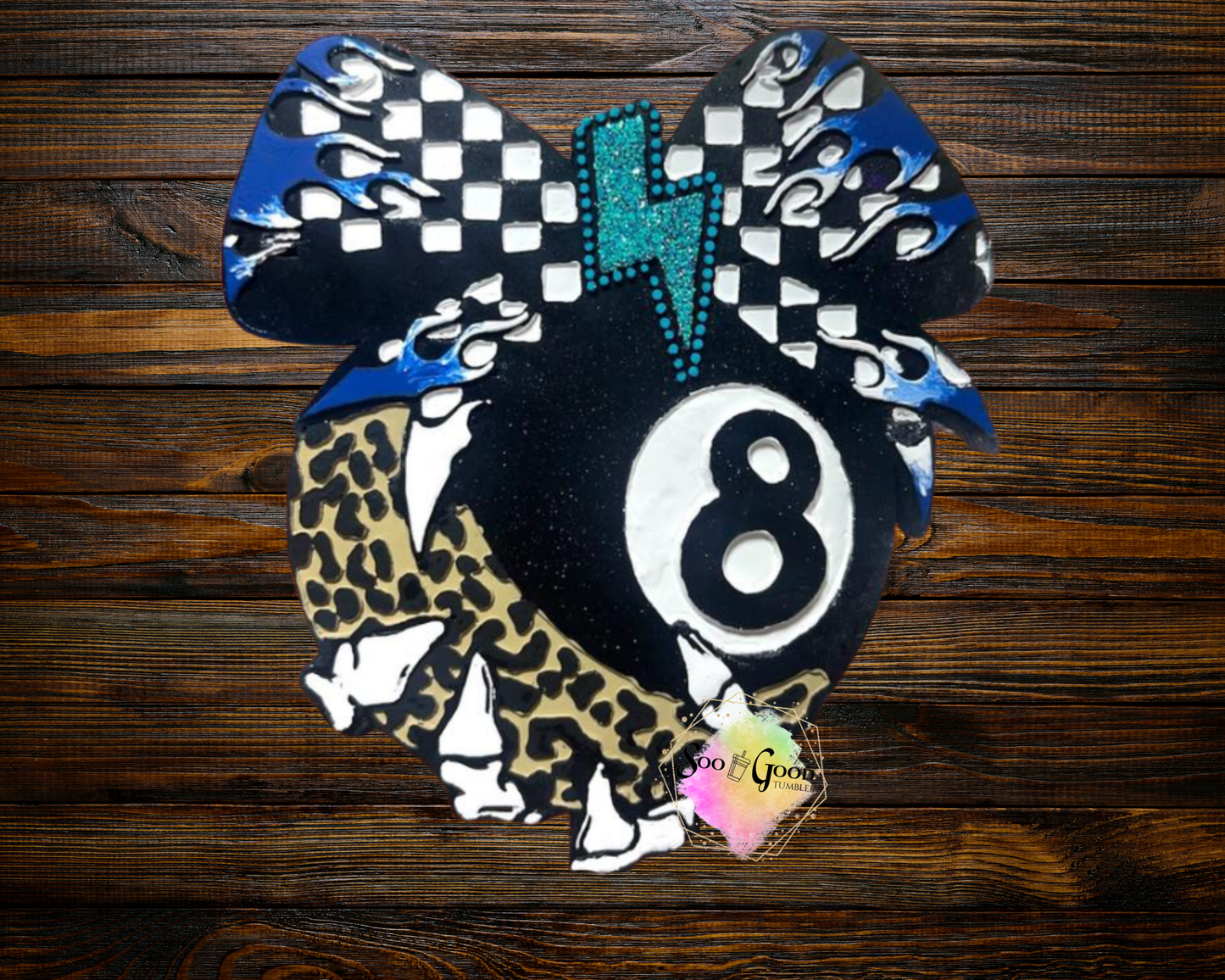 Skeleton 8 Ball Blinged Car Freshie