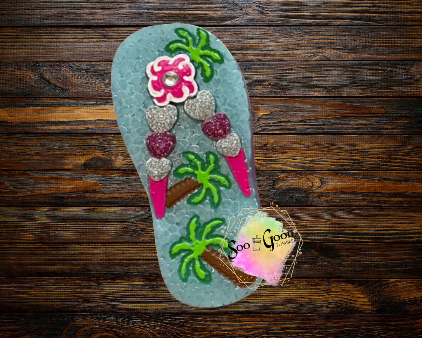 Thong (Flip Flop) Blinged Car Freshie