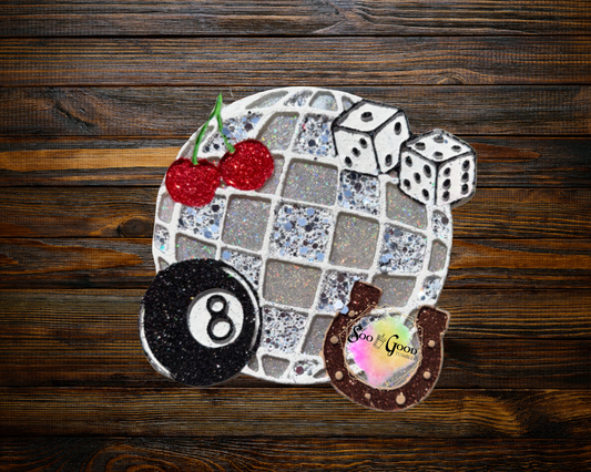 Lucky Disco Blinged Car Freshie