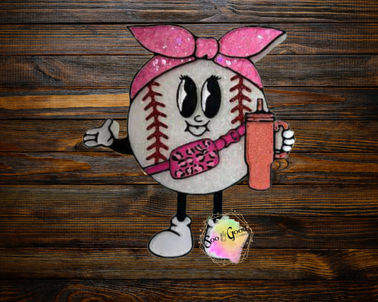 Boujee Baseball Blinged Car Freshie