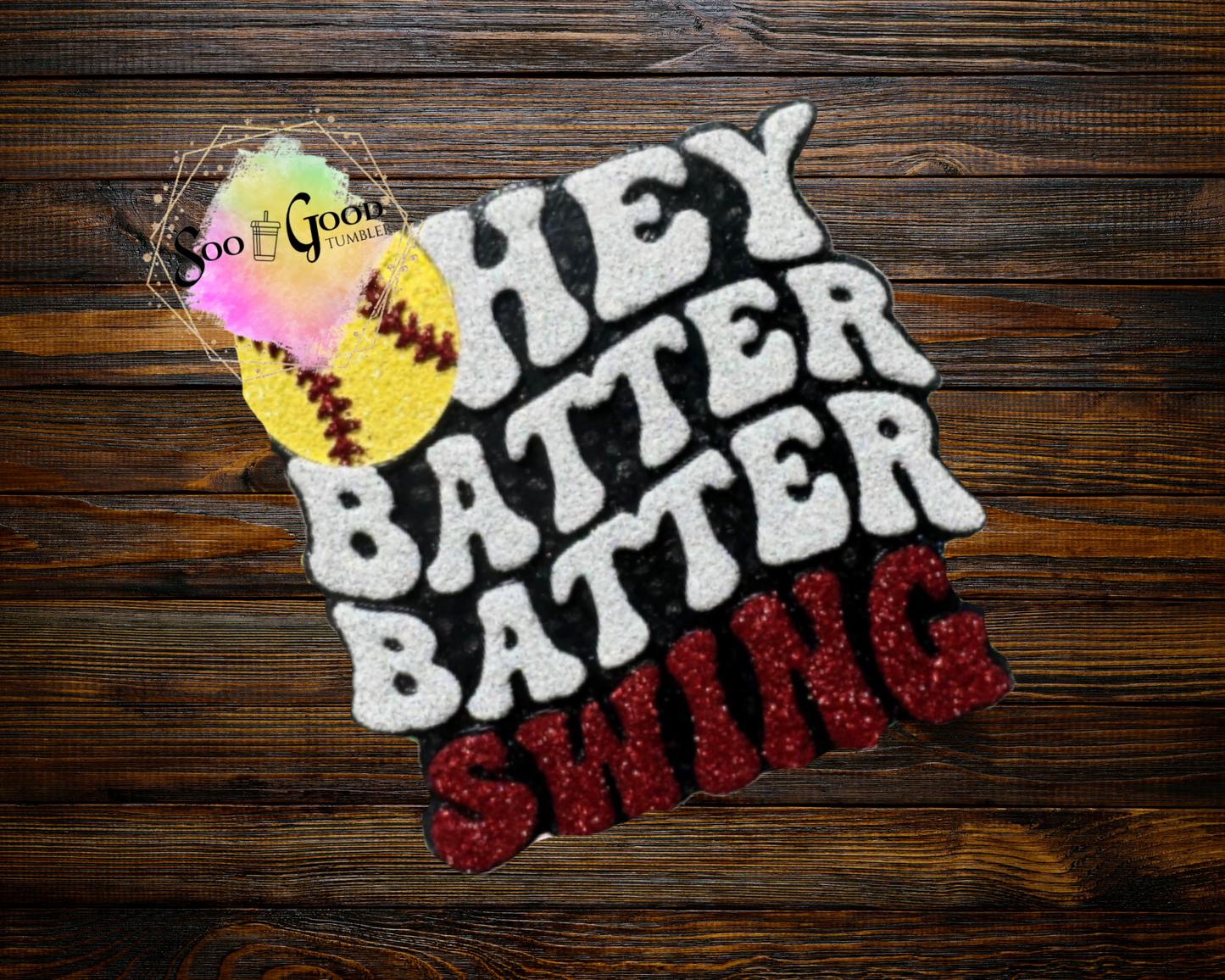 Hey Batter Batter Swing Blinged Car Freshie