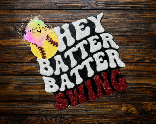 Hey Batter Batter Swing Blinged Car Freshie