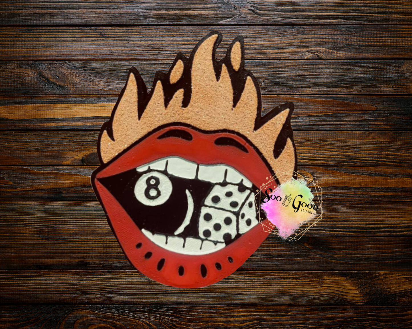 Hot Lips Blinged Car Freshie