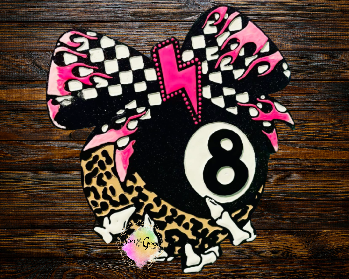 Skeleton 8 Ball Blinged Car Freshie