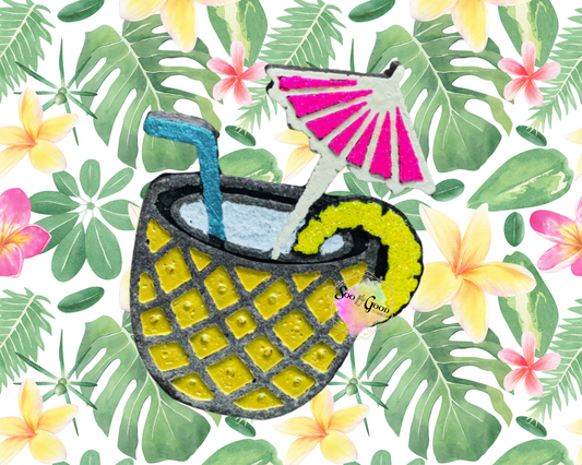 Pina Colada Blinged Car Freshie