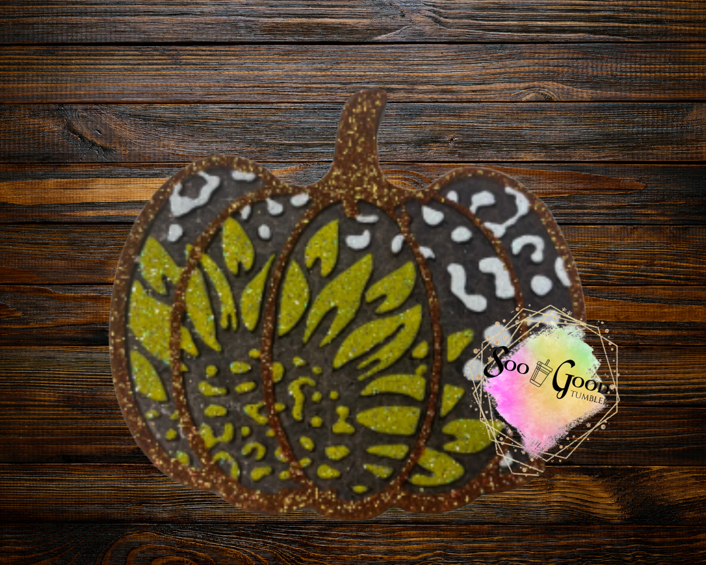 Sunflower Pumpkin Blinged Car Freshie