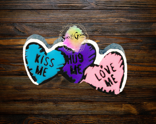 Kiss Me Hug Me Love Me Blinged Car Freshie