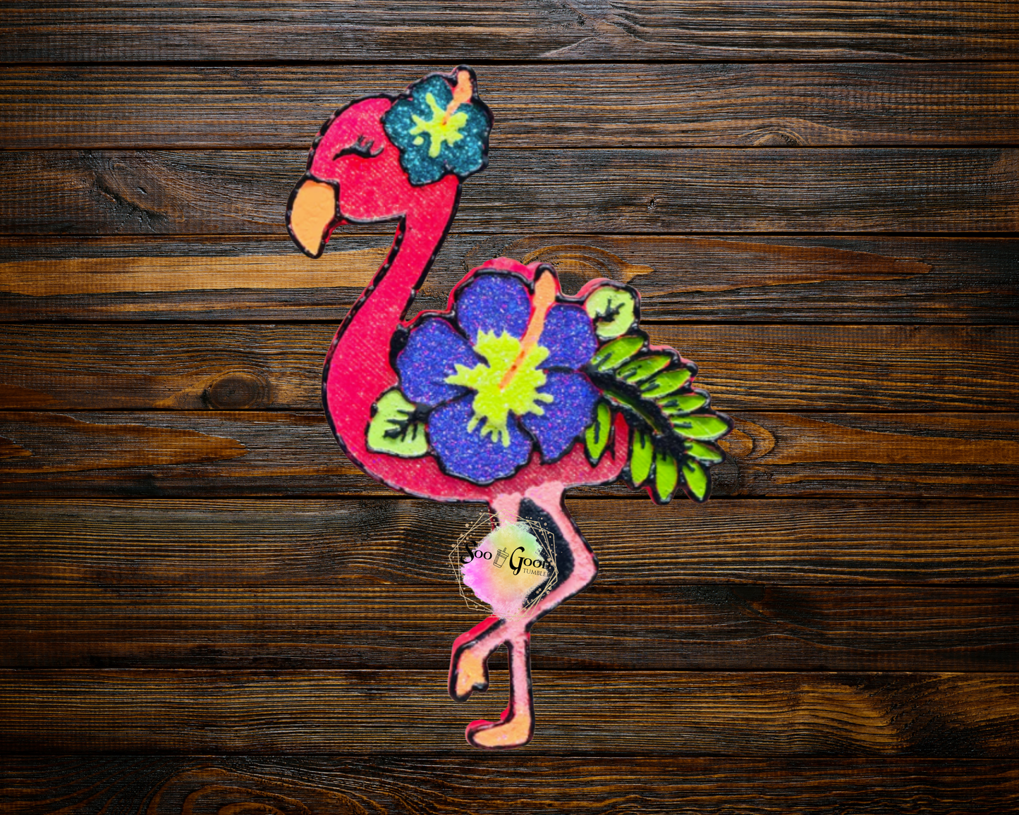 Flamingo Blinged Car Freshie