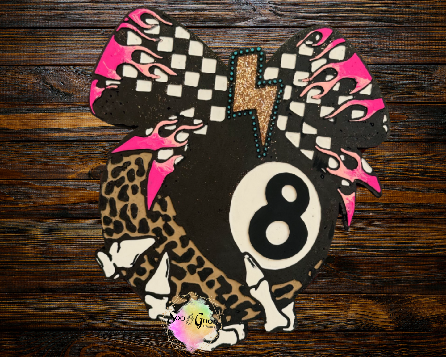 Skeleton 8 Ball Blinged Car Freshie