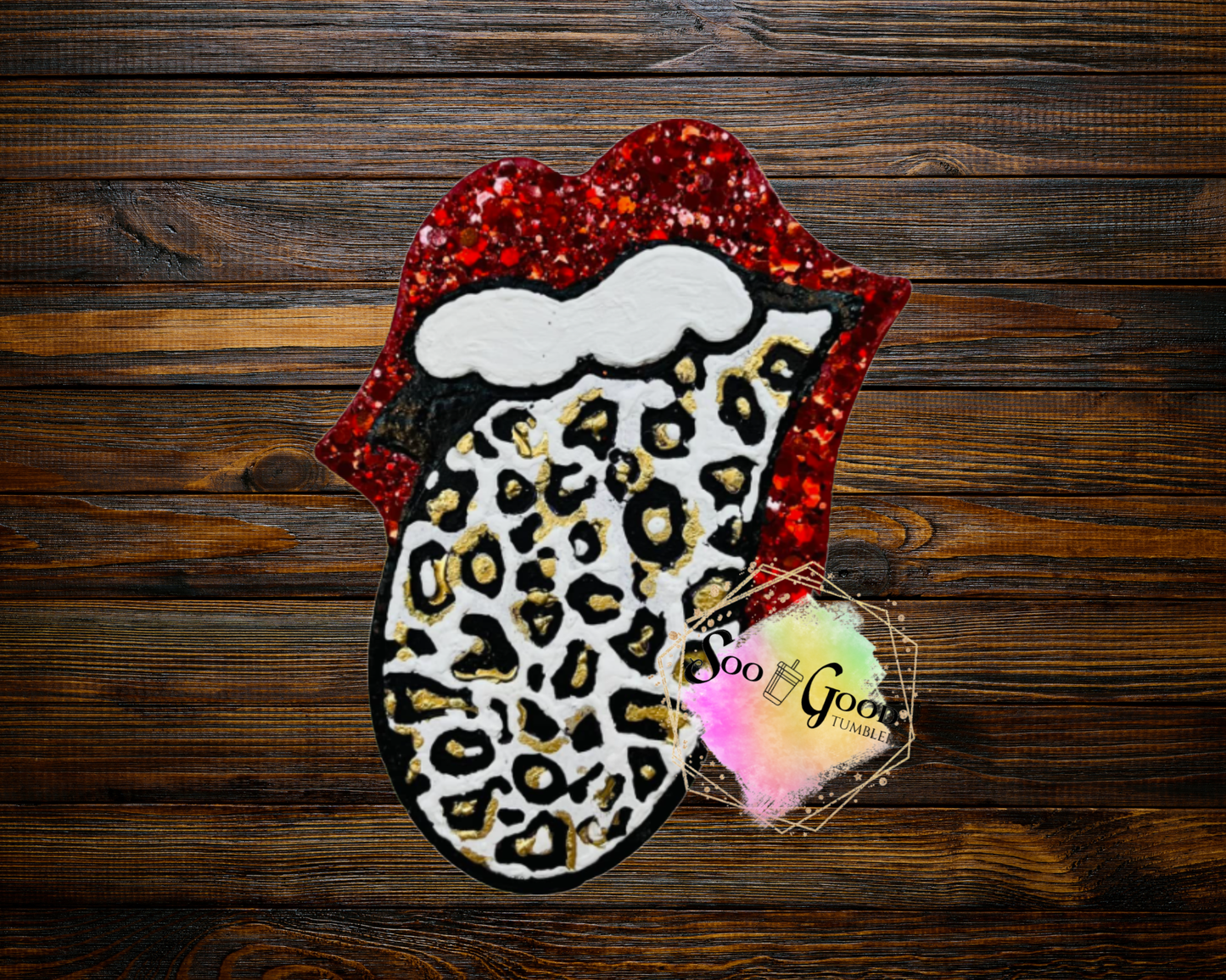 Rolling Stone Tongue Blinged Car Freshie