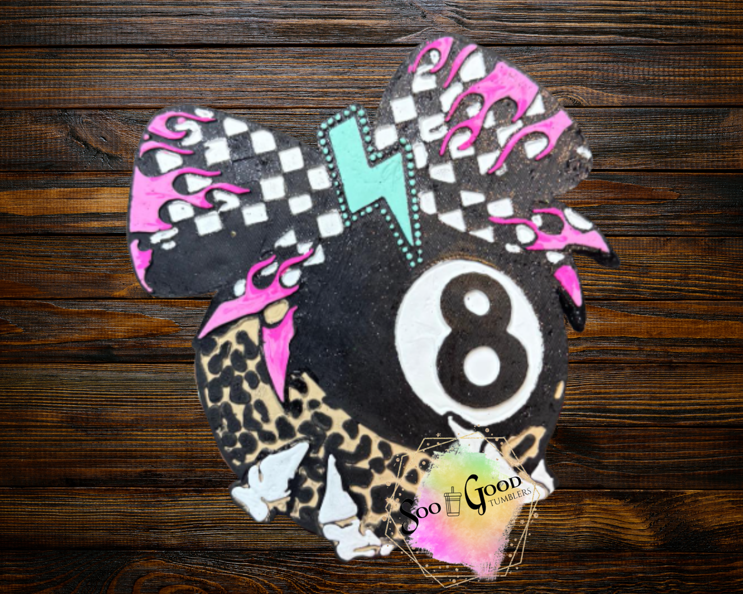 Skeleton 8 Ball Blinged Car Freshie