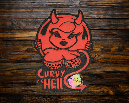 Curvy As Hell Car Air Freshener (Banana Bread Scent)