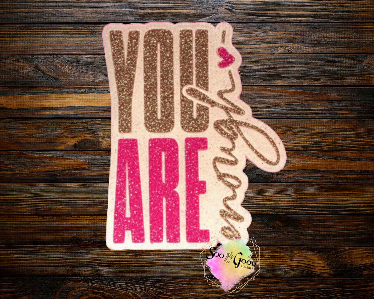 You Are Enough Blinged Car Freshie