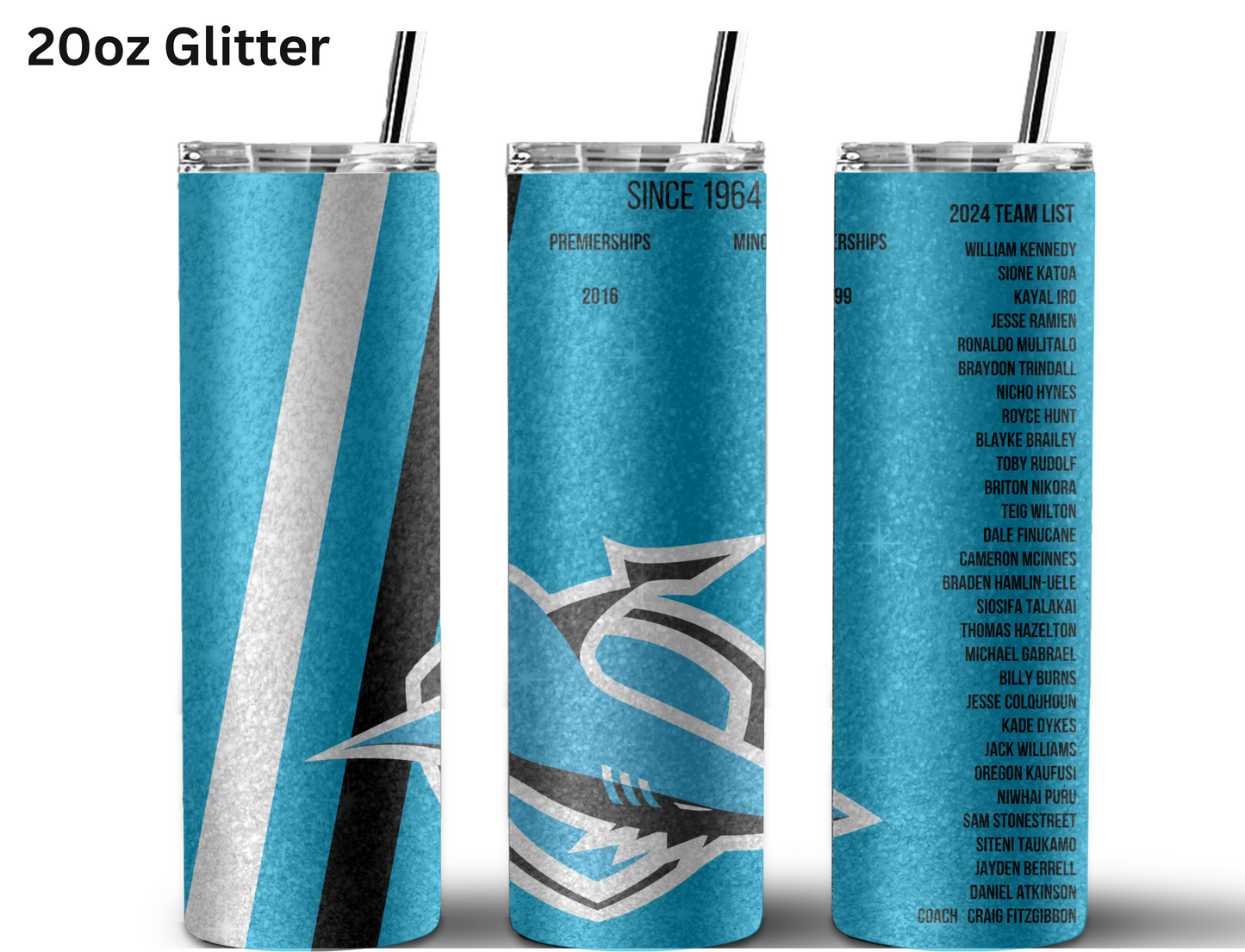 Cronulla Sharks 2024 Fan Tumbler