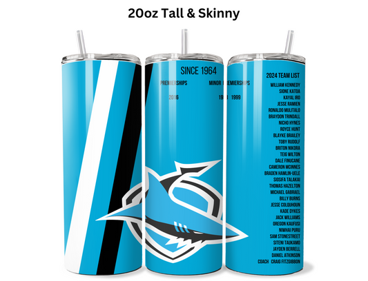 Cronulla Sharks 2024 Fan Tumbler