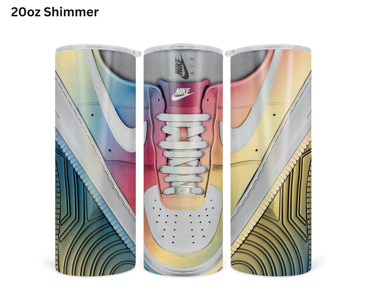 Rainbow Nikes (Shoe Inspired Tumbler)