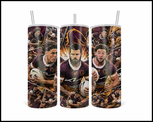 Stainless Steel Tumbler - Brisbane Broncos (5473)