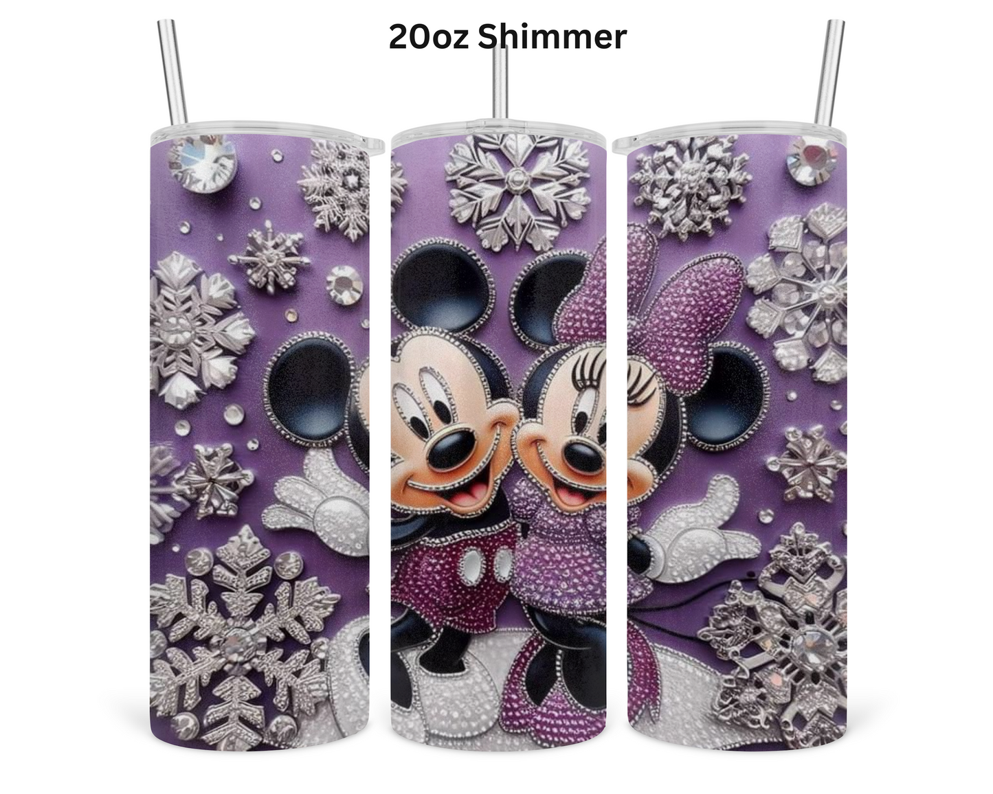 Minnie & Mickey Sparkle Tumbler