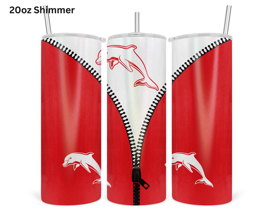 Dolphins NRL Zip Tumbler