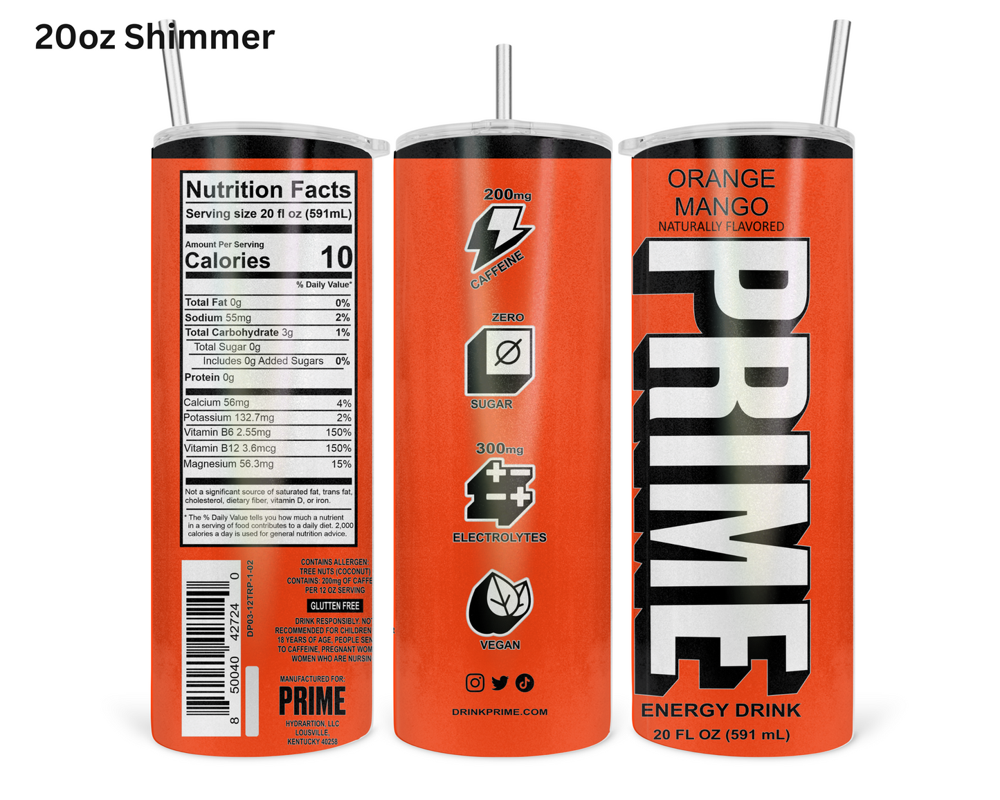 Prime Orange Mango Tumbler