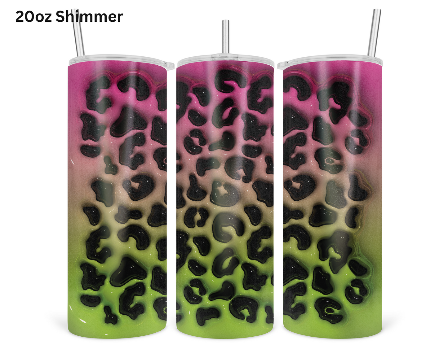 Animal Print - Fuchsia Tumbler