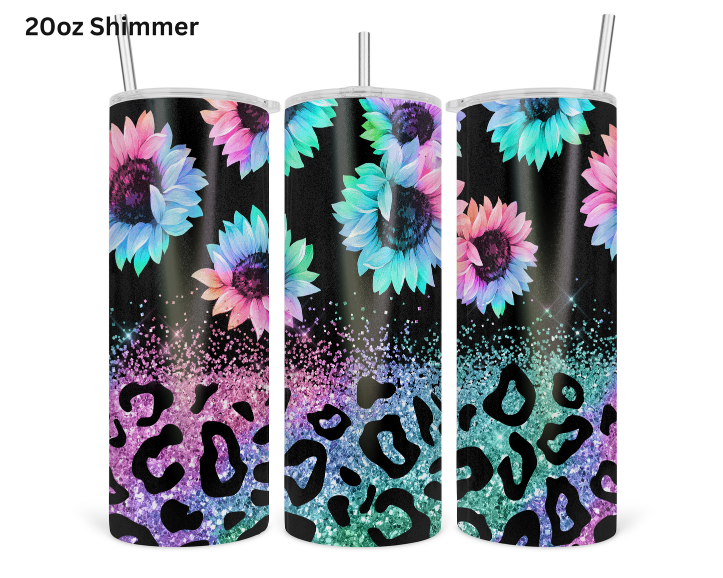 Rainbow Sunflowers Tumbler