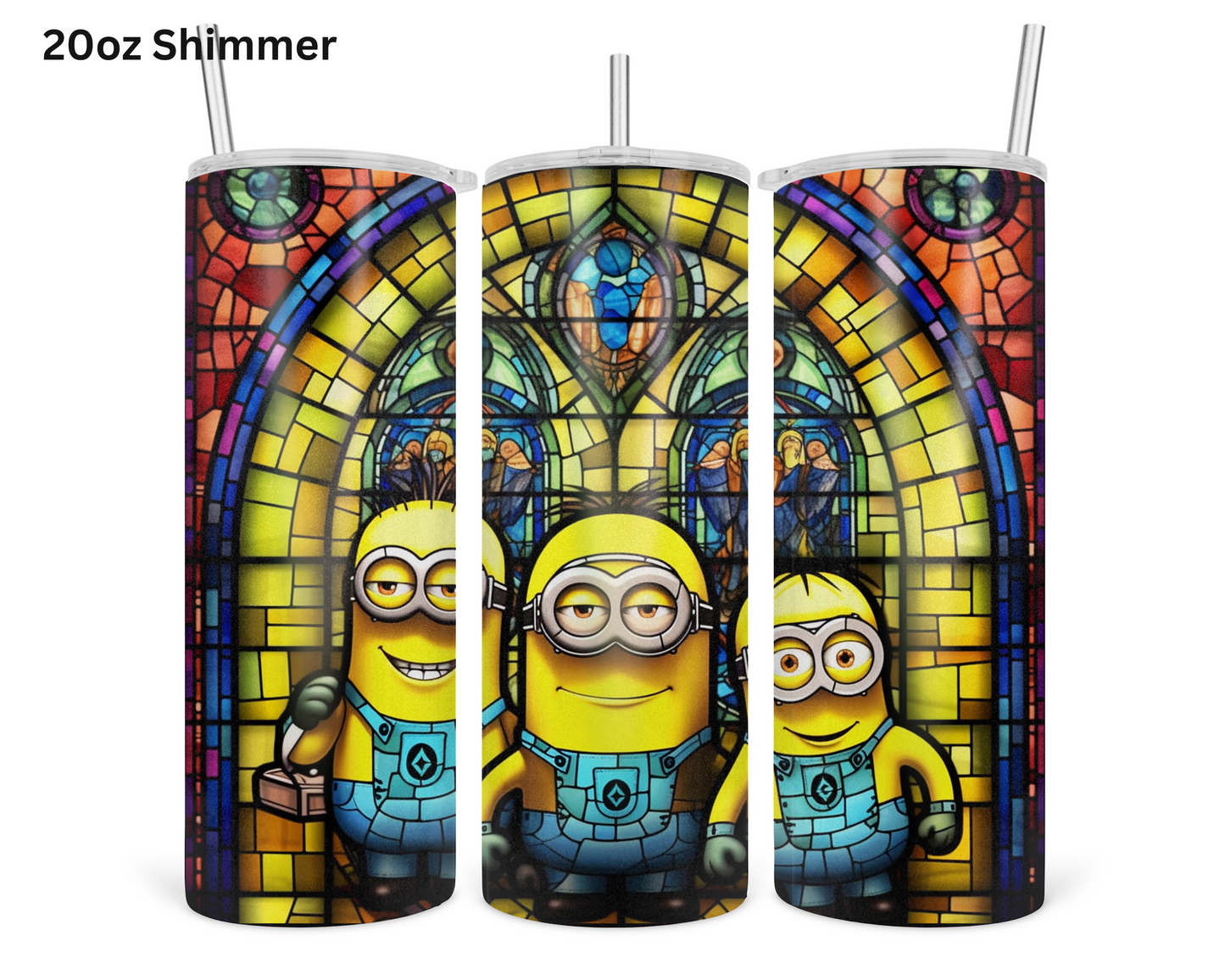 Minions Stained Glass Tumbler