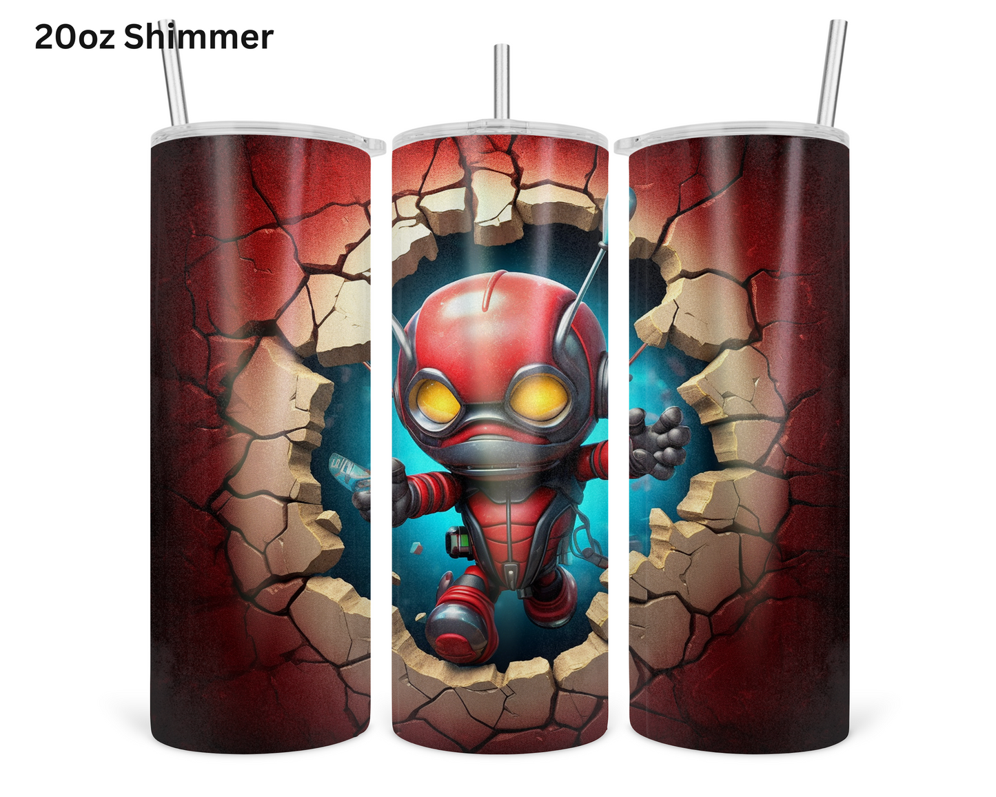 Baby Ant Man Wall Break Tumbler