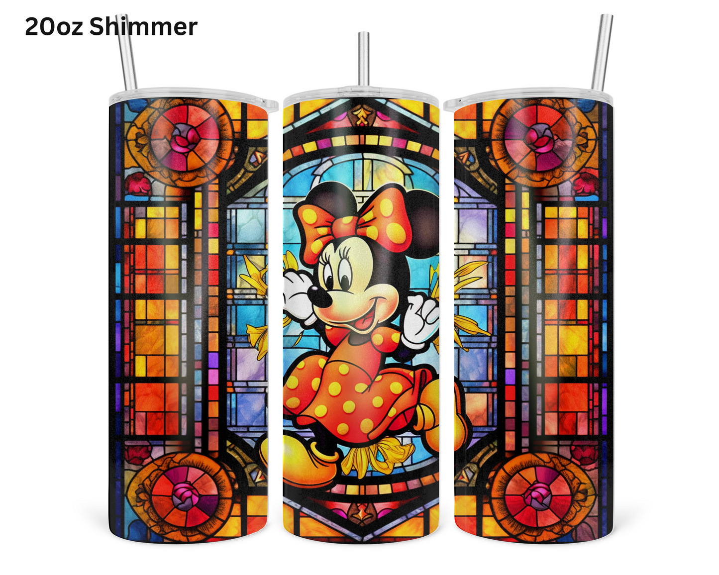 Minnie Stained Glass Tumbler