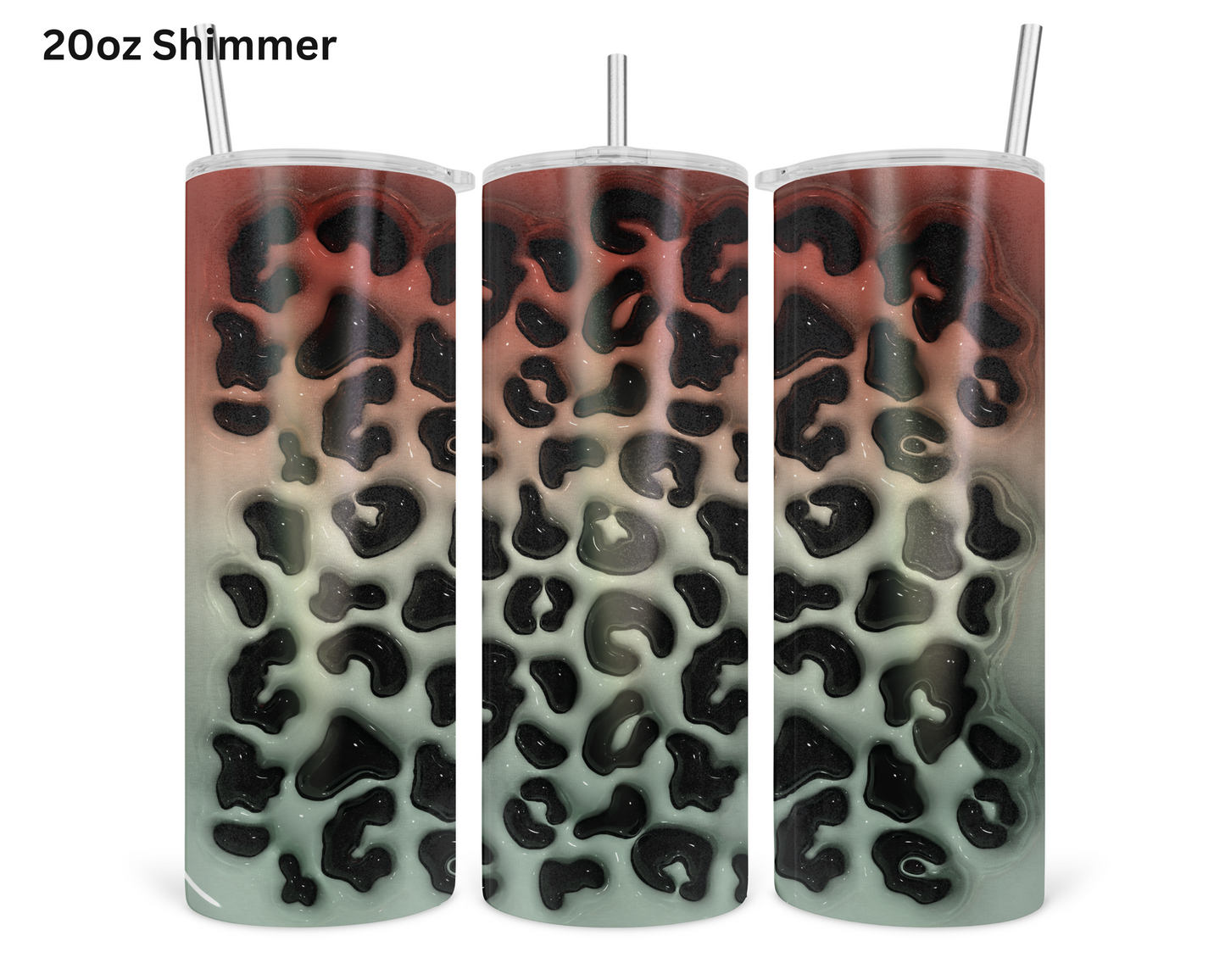 Animal Print - Scarlett & Olive Green Tumbler