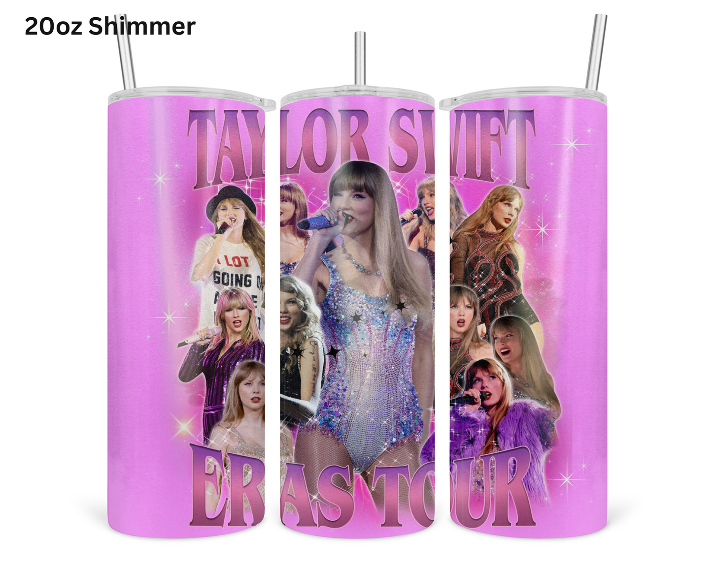 Taylor Swifts Eras Tour (Pink) Tumbler