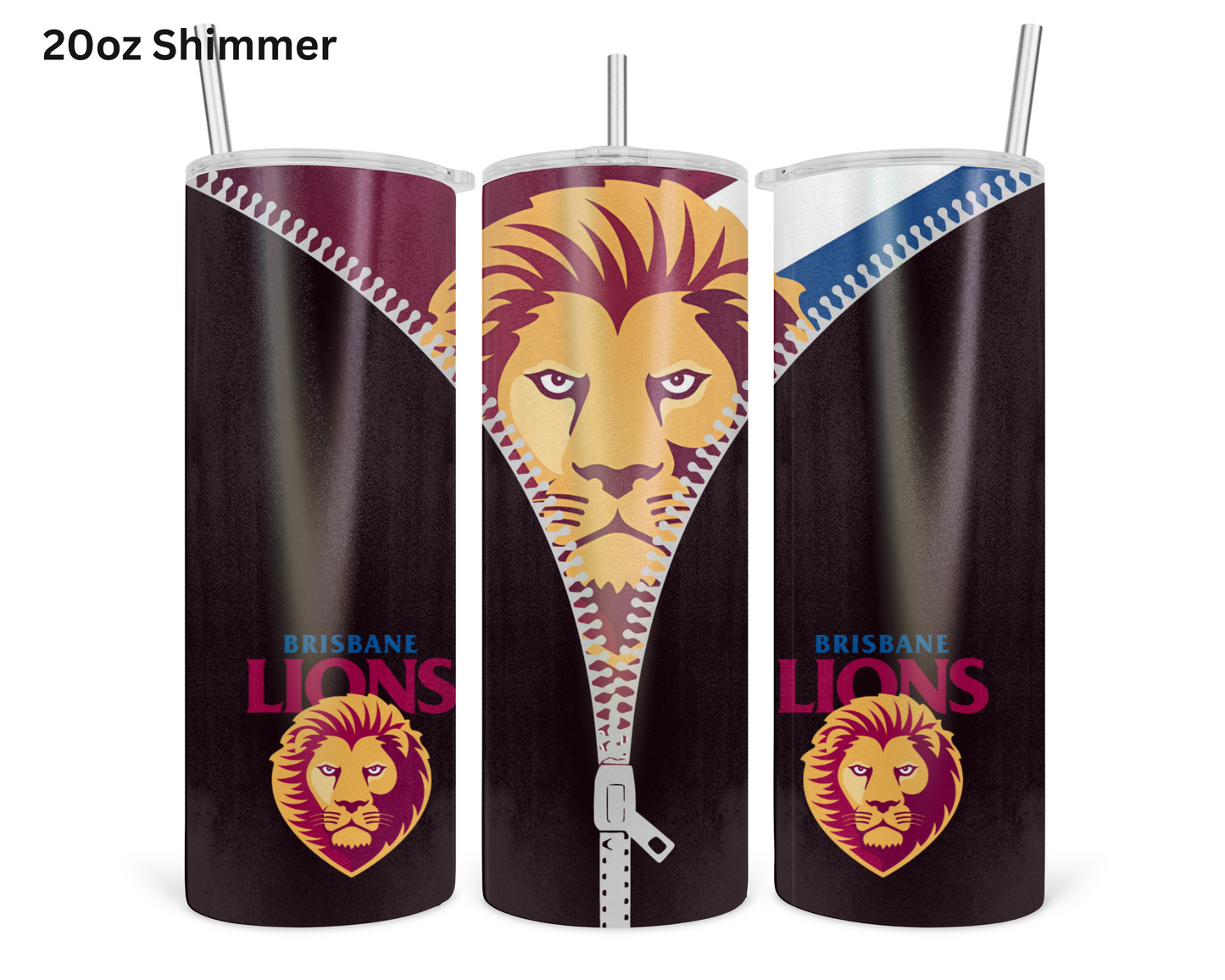 Brisbane Lions AFL Zip Tumbler