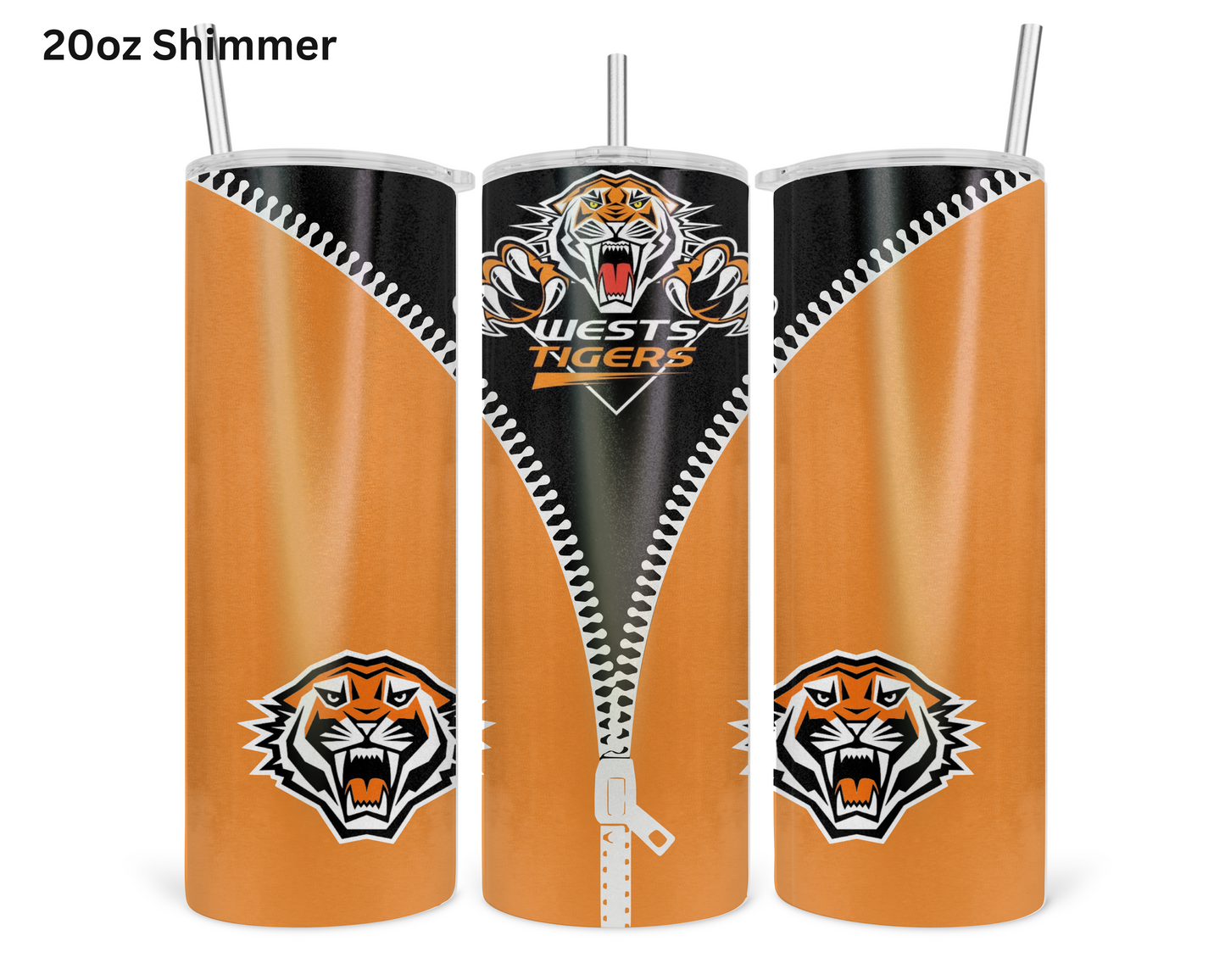 West Tigers NRL Zip Tumbler