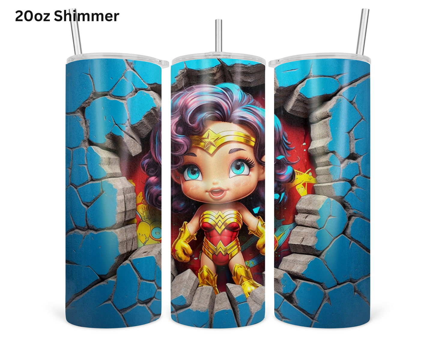 Baby Wonder Woman Wall Break Tumbler