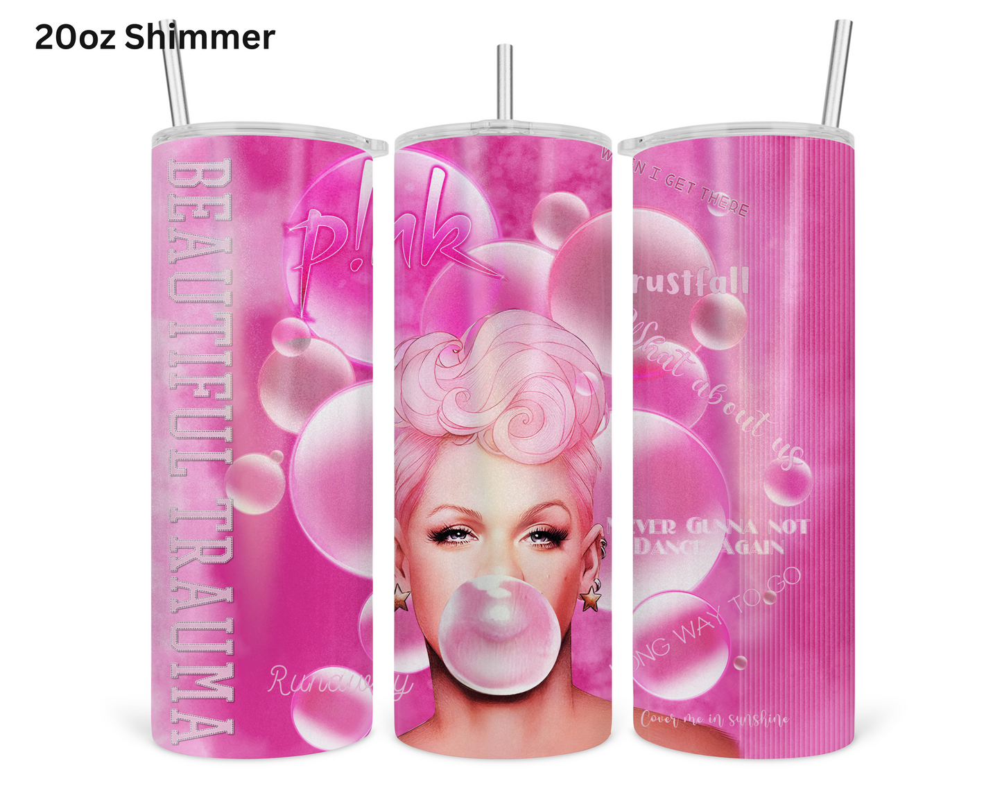 P!nk Beautiful Trauma Tumbler