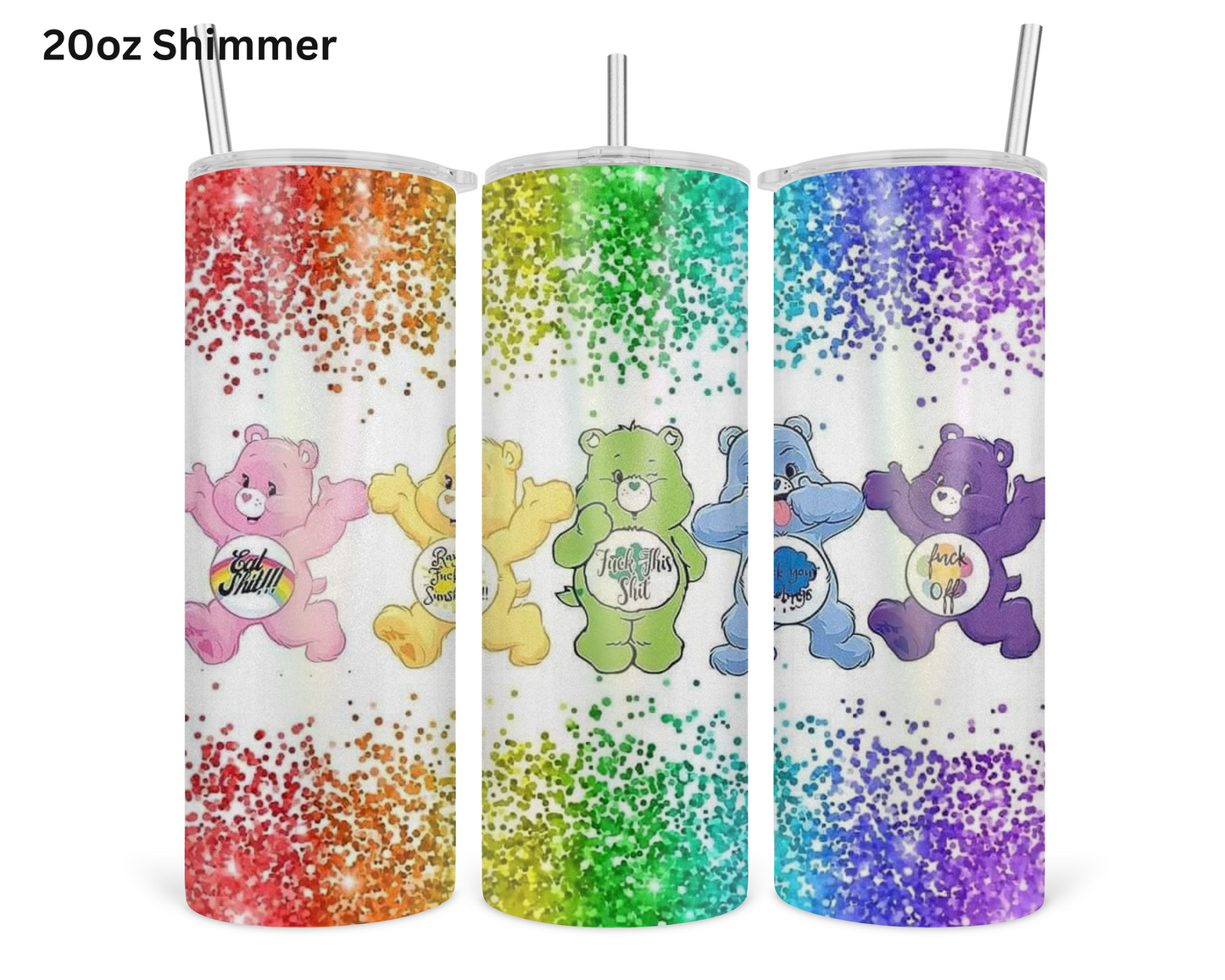 Naughty Care Bears Tumbler