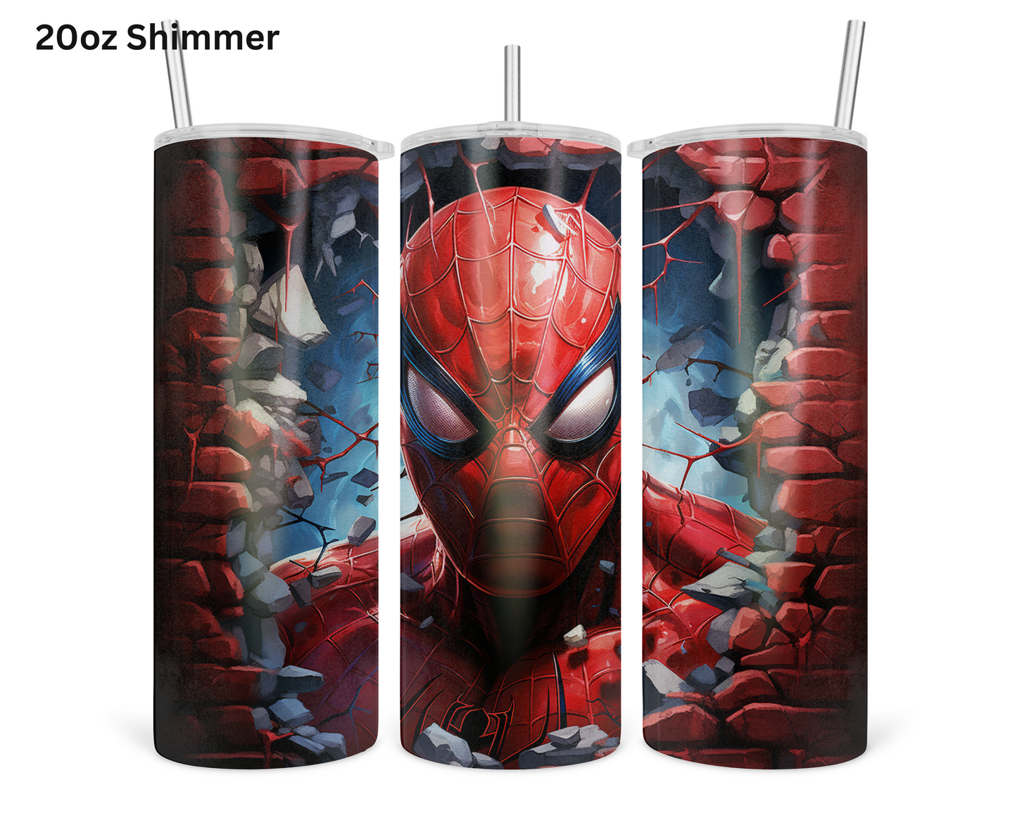 Spiderman (Face) Wall Break Tumbler