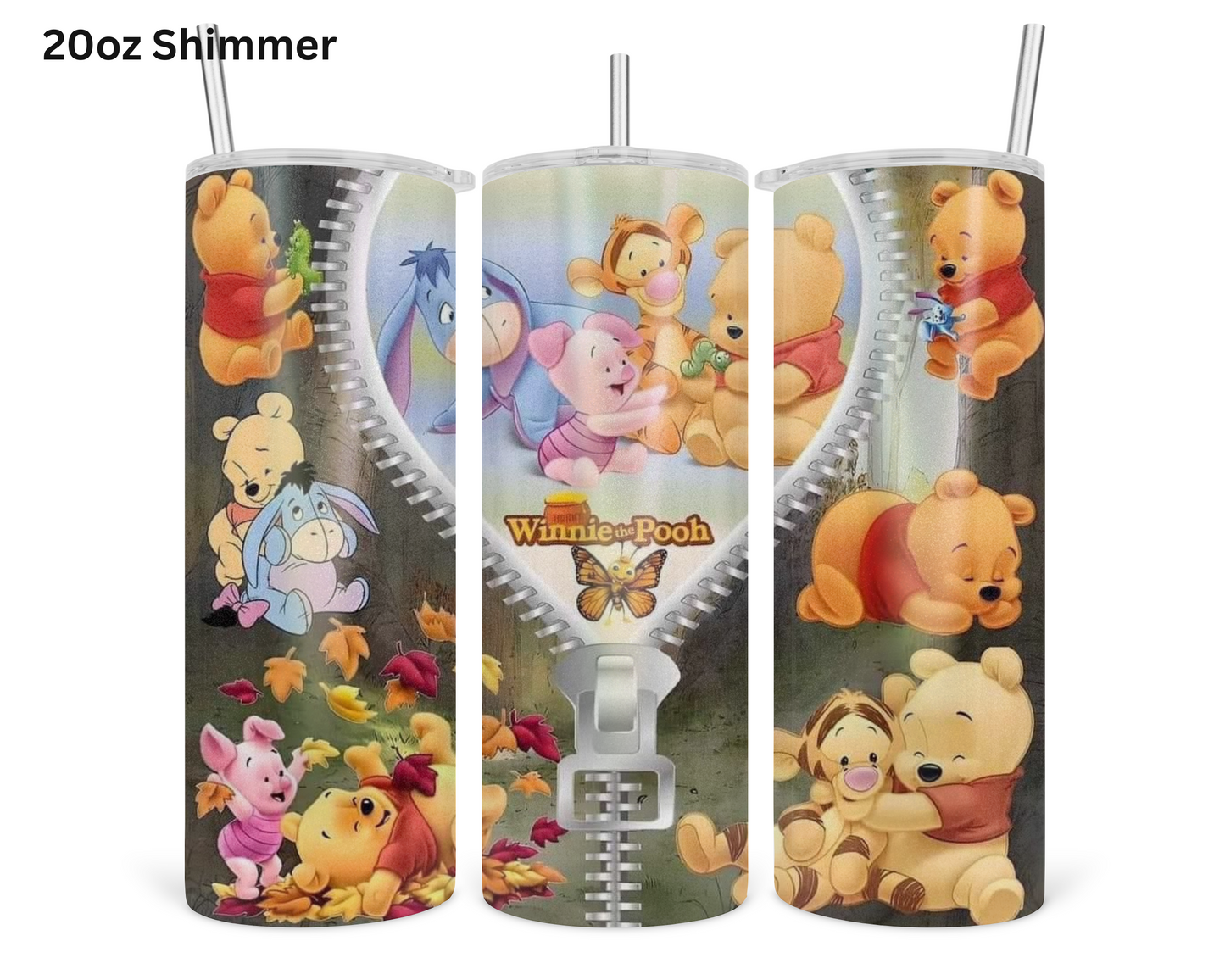 Winnie The Pooh Zip Up Tumbler