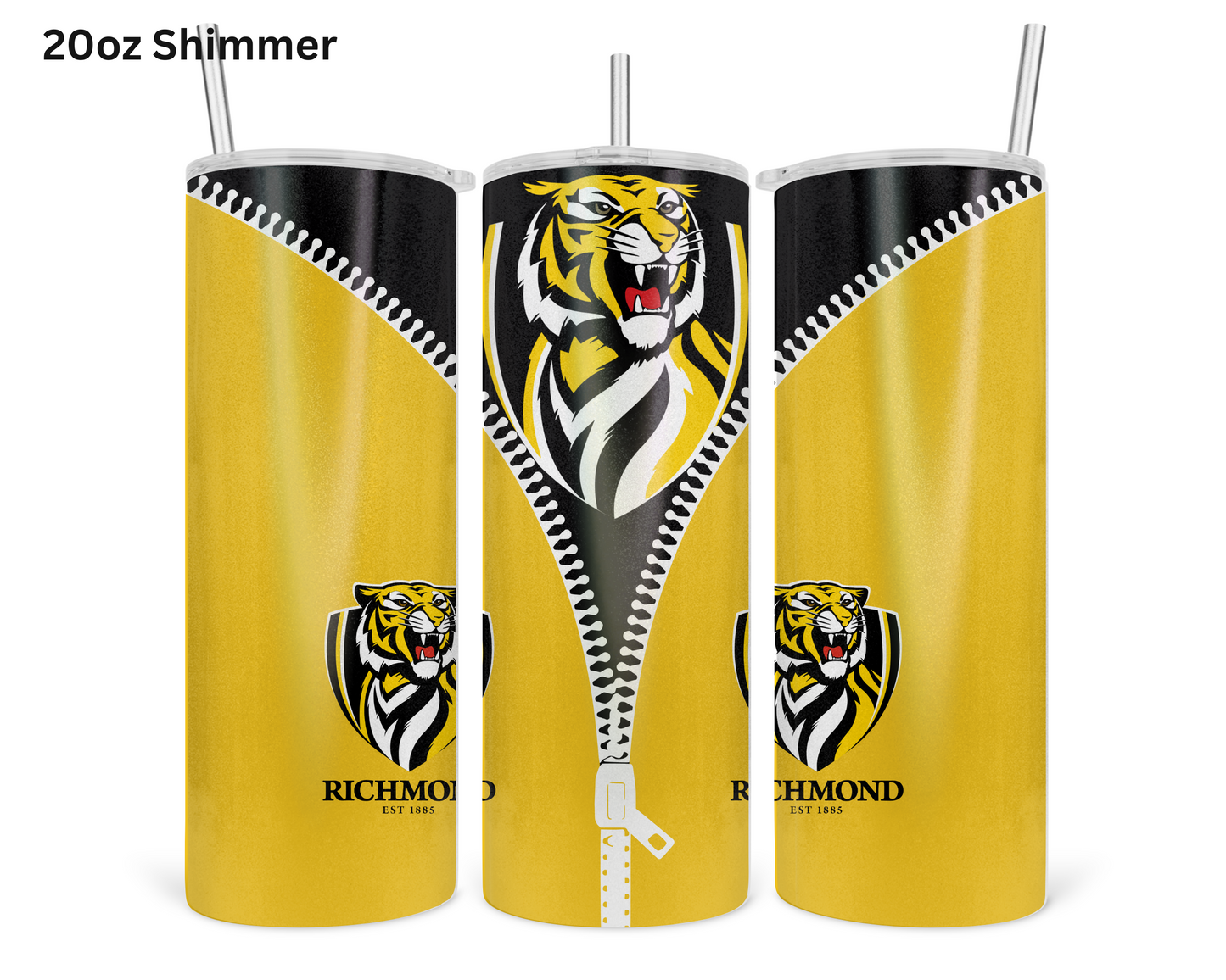 Richmond Tigers AFL Zip Tumbler