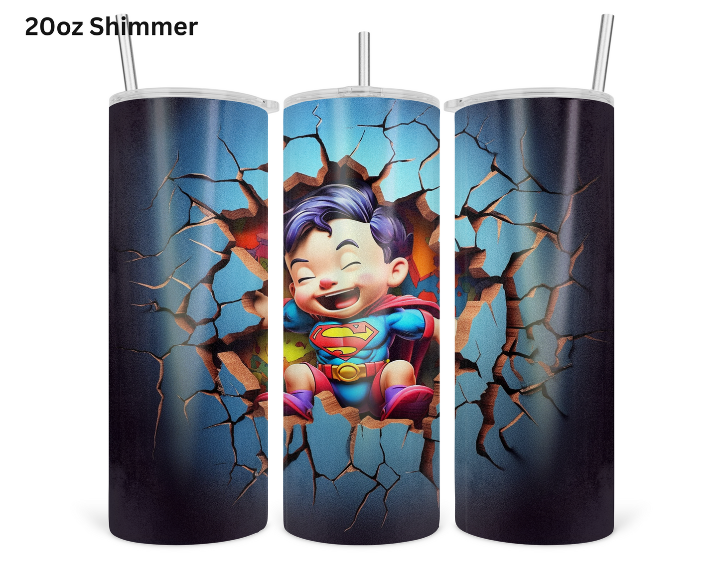 Baby Superman Wall Break Tumbler