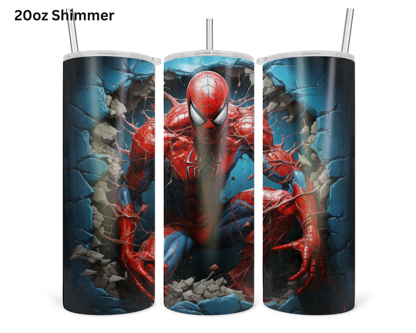 Spiderman (Crouch) Wall Break Tumbler