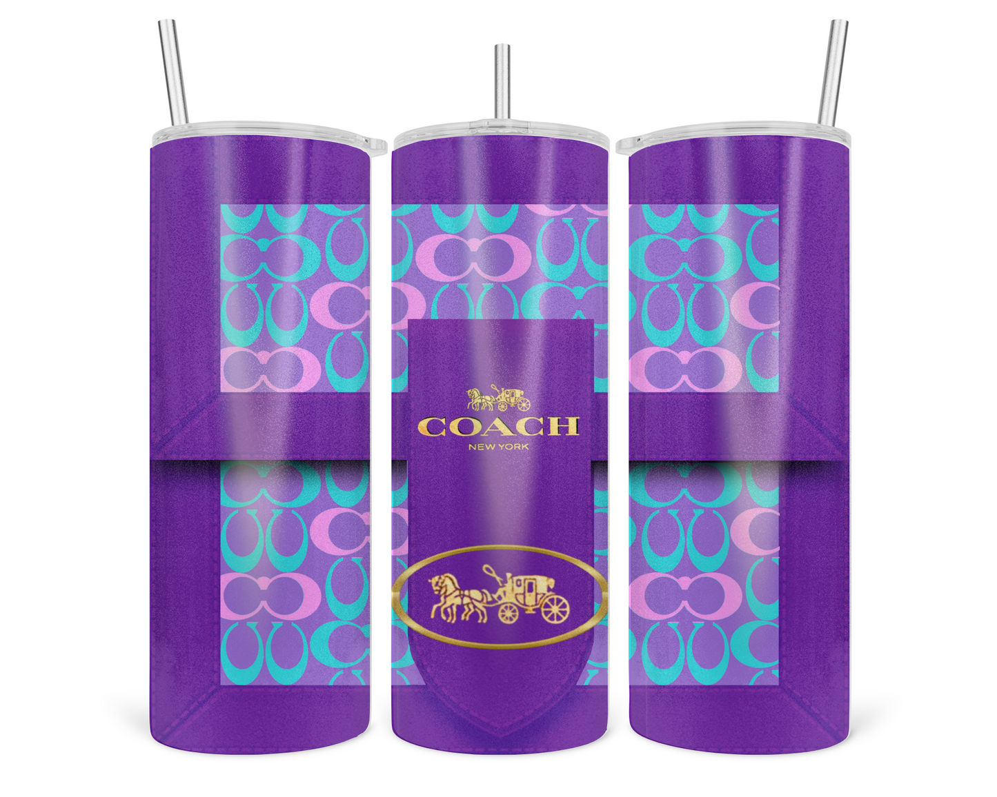 Coach Handbag Inspired Tumbler (090)