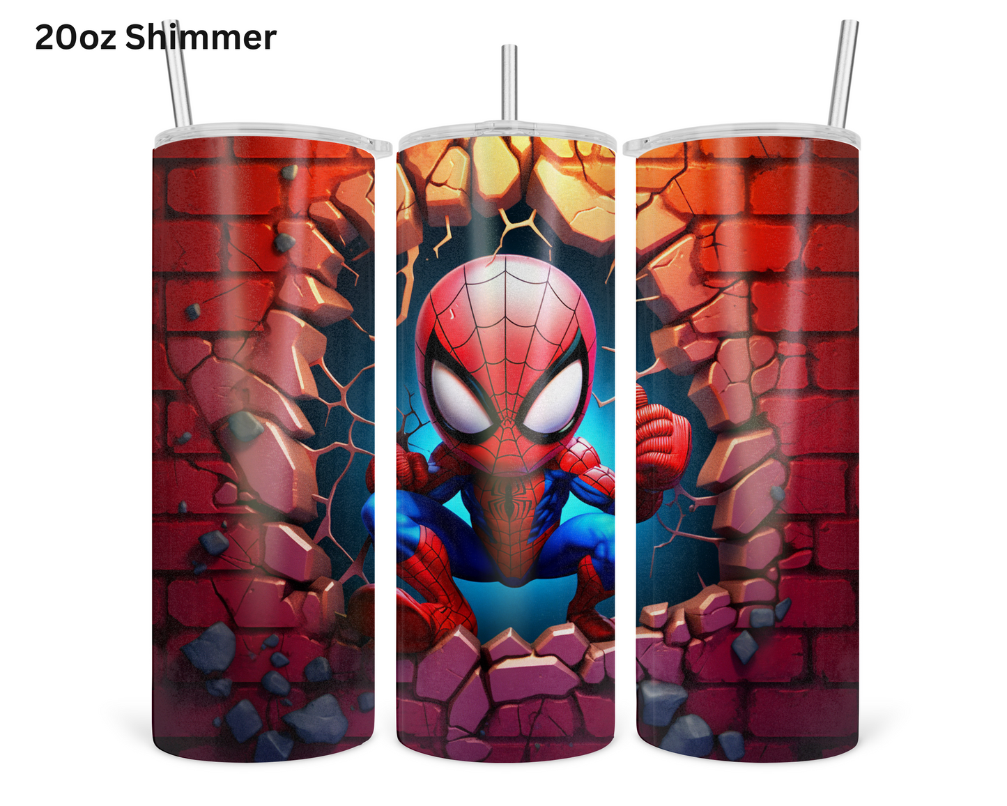 Baby Spiderman Wall Break Tumbler