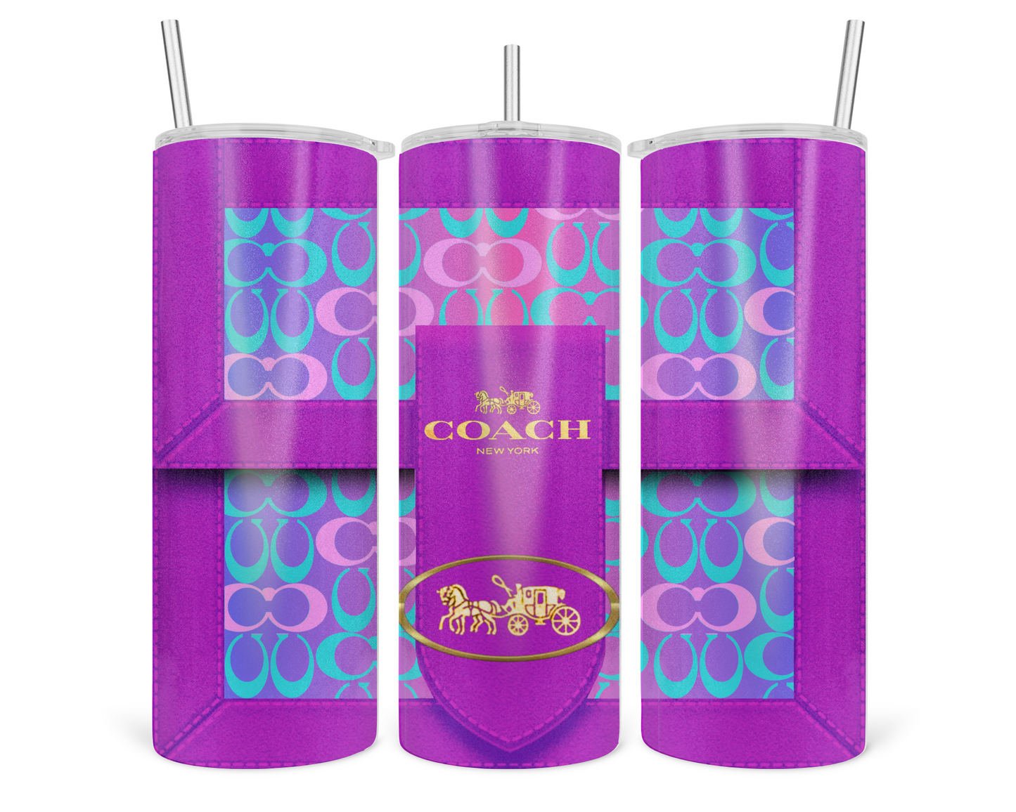 Coach Handbag Inspired Tumbler (089)