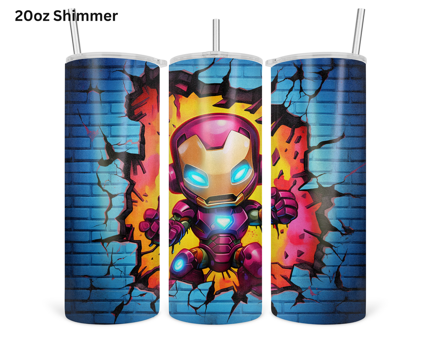 Baby Iron Man Wall Break Tumbler