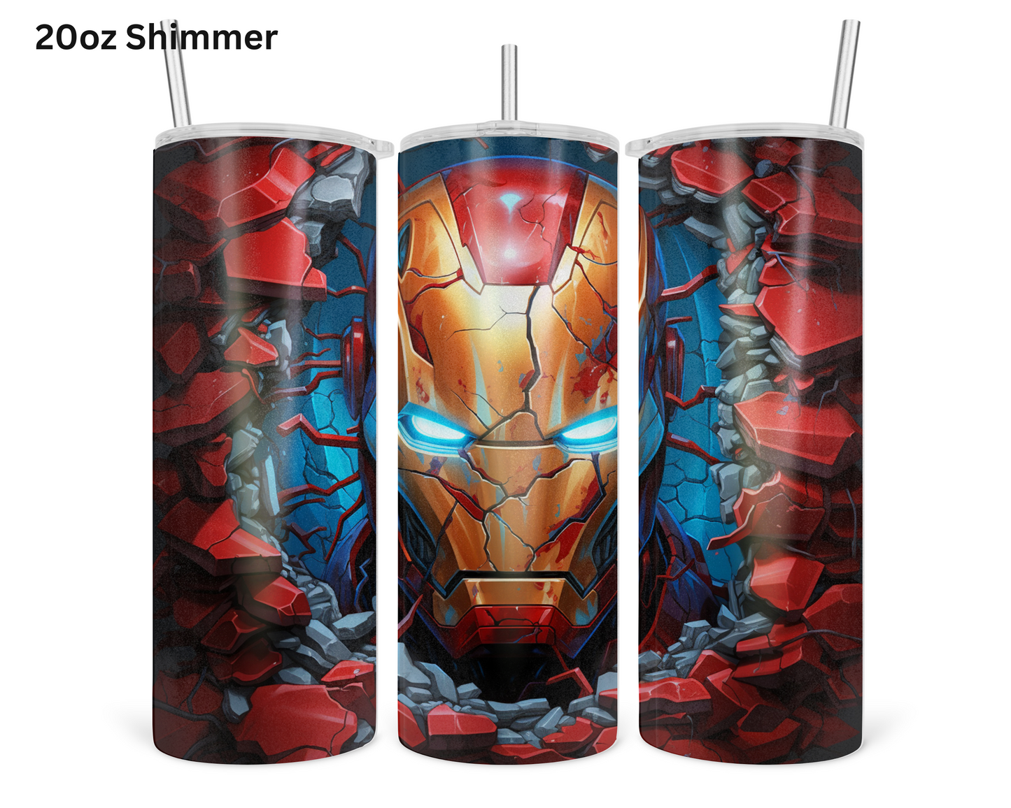 Iron Man (Face) Wall Break Tumbler